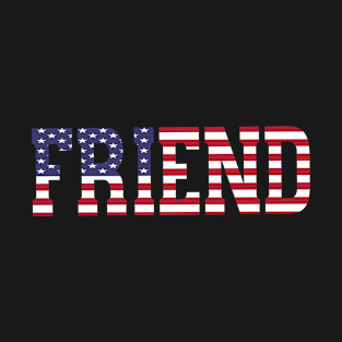 American Flag & Friend T-Shirt