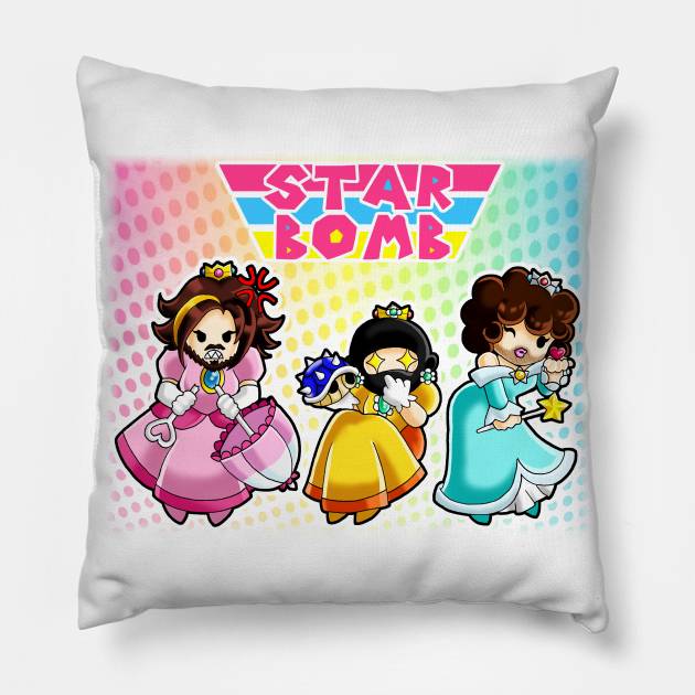 Star Bomb Princesses Pillow by Tonomura Bix