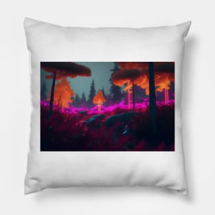 Living Life in Colour - Fantasy Forest Pillow