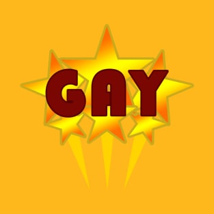 Gold Star Gay T-Shirt