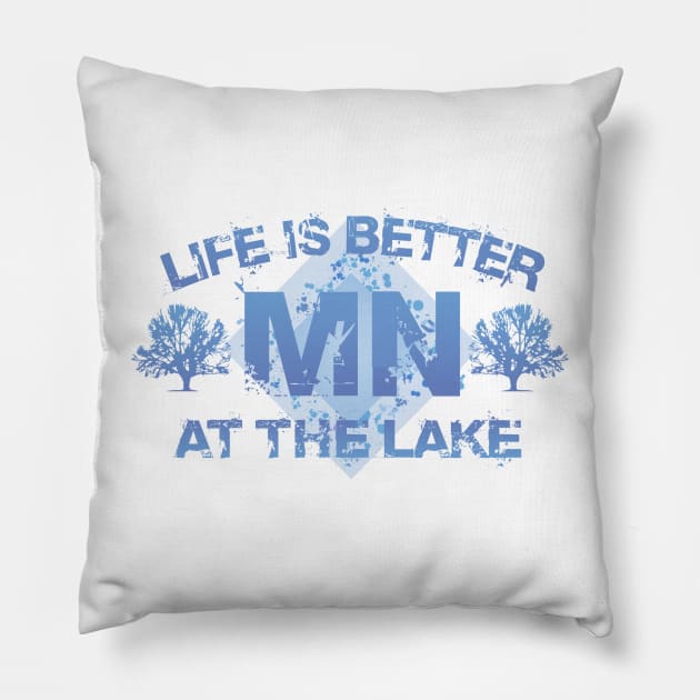 Minnesota Life is Better at the Lake Pillow by Dale Preston Design