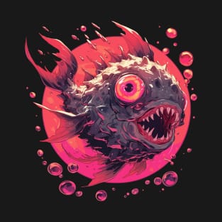 Puffer fish scary sea T-Shirt