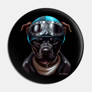 Biker Dog Pin