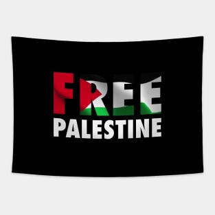 Free Palestine - The Palestinian Flag Graphic Tapestry