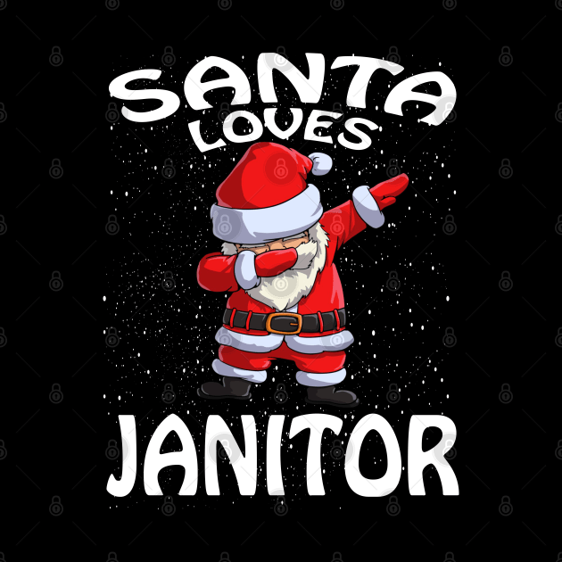 Santa Loves Janitor Christmas by intelus