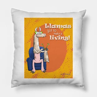 Llamas Got to Make a Living Pillow