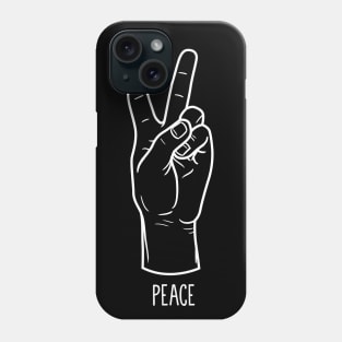 Peace Hand Sign Phone Case