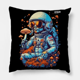 Psychedelic Dj Astronaut - Catsondrugs.com - astronaut, space, stars, galaxy, nasa, cool, planets, funny, universe, astros, astronomy, trippy, surreal, asteroidday, planet Pillow