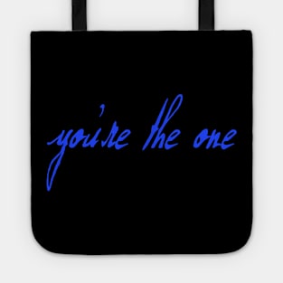 Spike: You're the One (med blue text) Tote