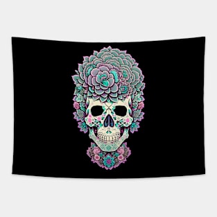 skull flower Tapestry