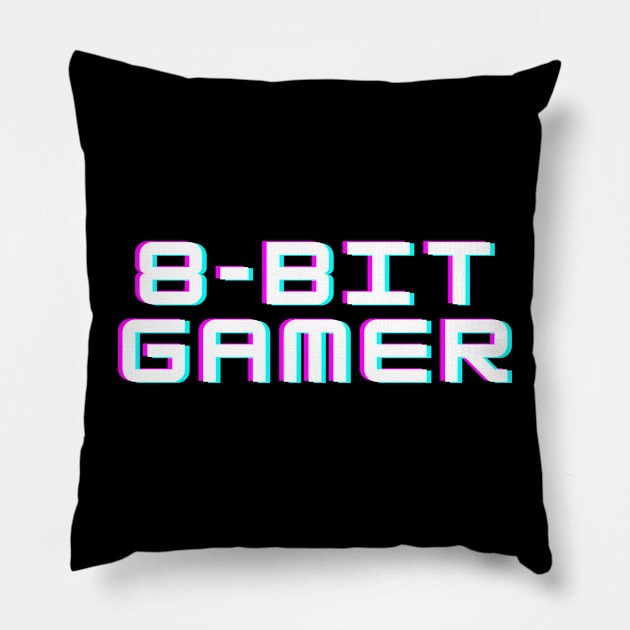 8-bit gamer Pillow by C-Dogg