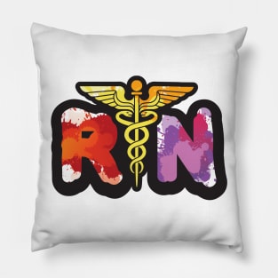 'RN - Registered Nurse' Awesome Nurse Gift Pillow