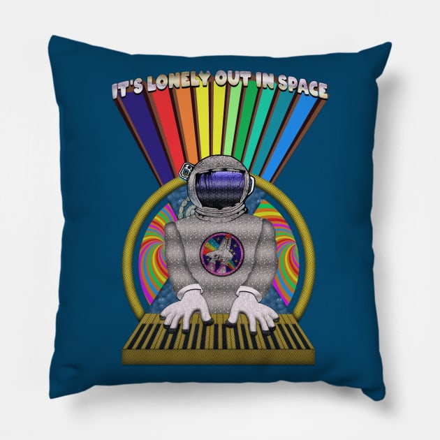 It's lonely out in space... Pillow by LanaBanana