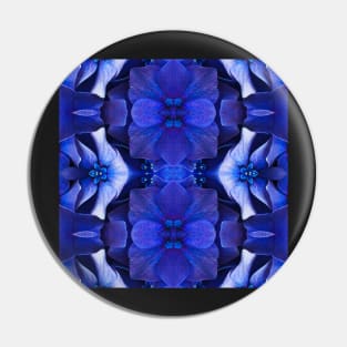 Royal Blue Hydrangea Pattern 6 Pin