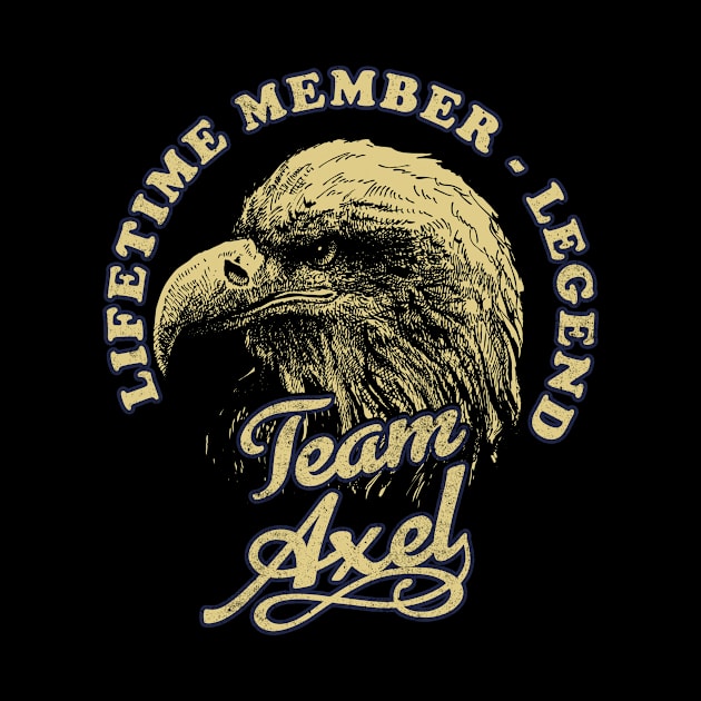 Axel Name - Lifetime Member Legend - Eagle by Stacy Peters Art