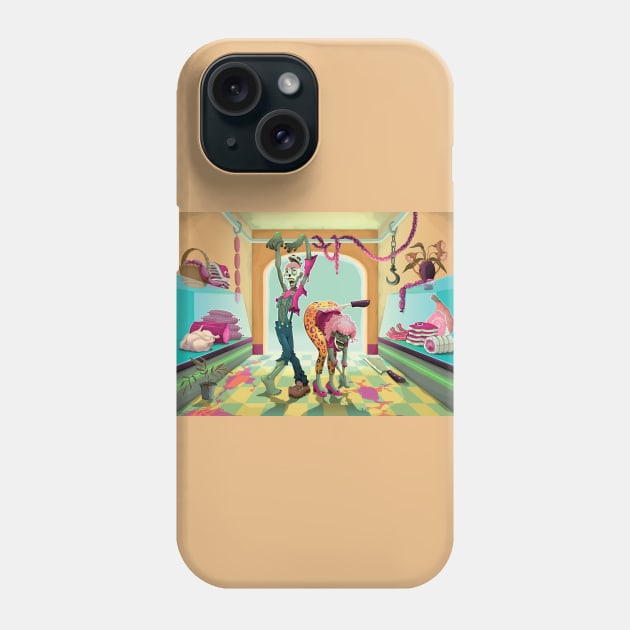 Zombie Zone Phone Case by ddraw