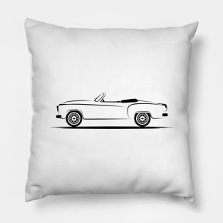 Borgward Isabella Cabrio Black Pillow