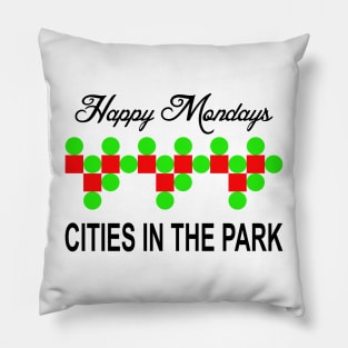 Happy Mondays Cities In The Park Pillow