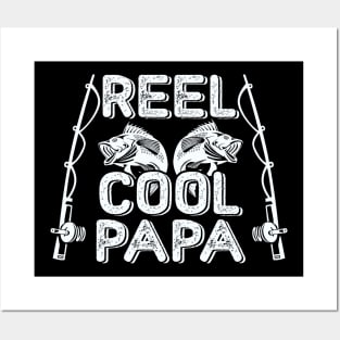 Reel Badass Papa - Fishing Papa - Posters and Art Prints