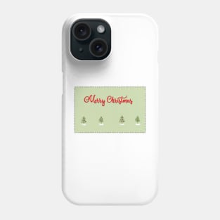 Merry Christmas Trees Stitches Phone Case