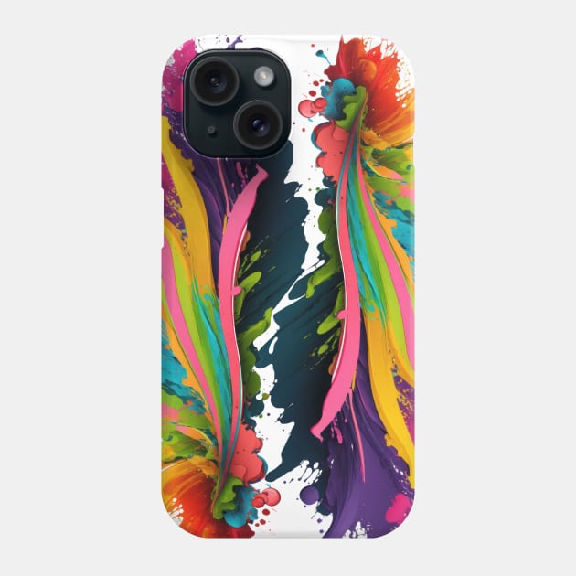 Holi colorful paint splashing. Great design for any purposes. Happy festive background. Phone Case by MariDein