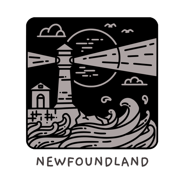 Newfoundland and Labrador Lighthouse by Canada Tees