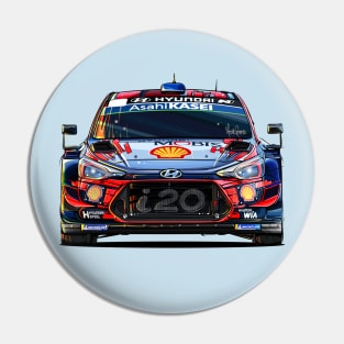 Hyundai i20 WRC Artwork Pin