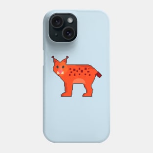 Feline Elegance: Pixel Art Cat Design for Stylish Attire Phone Case