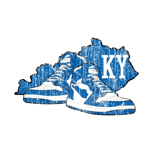 Kentucky Vintage Basketball Shoes by KentuckyYall