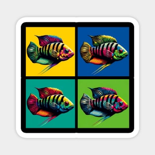 Rainbow Kribs - Cool Tropical Fish Magnet