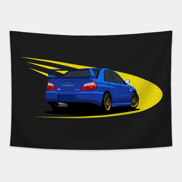 Impreza WRX STI Tapestry by AutomotiveArt