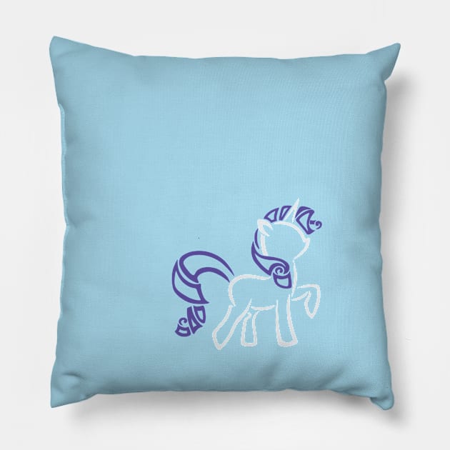 Tribal Pony - Rarity Pillow by Alaina Williams