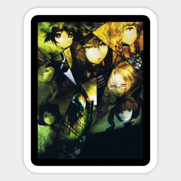 Get Wallpaper Steins Gate Characters Steins Gate Sticker Teepublic For iPhone