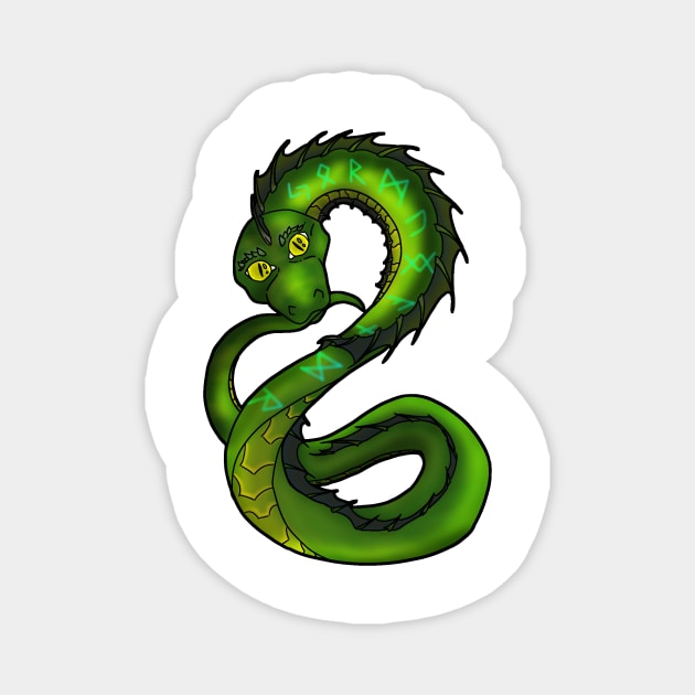 Jormungandr Magnet by FenrirStrange