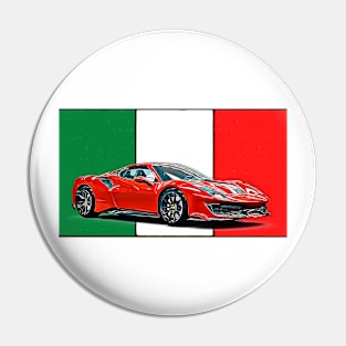 Pista Italian Print Pin