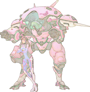 Overwatch D. Va and Mech Magnet