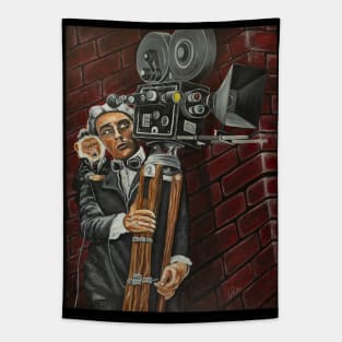 Buster Keaton Cameraman Tapestry