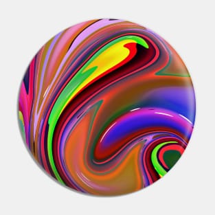 Fluid  Colours 2-Available As Art Prints-Mugs,Cases,Duvets,T Shirts,Stickers,etc Pin