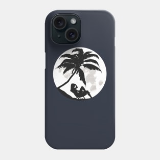 Moon rise Beach Silhouette Phone Case