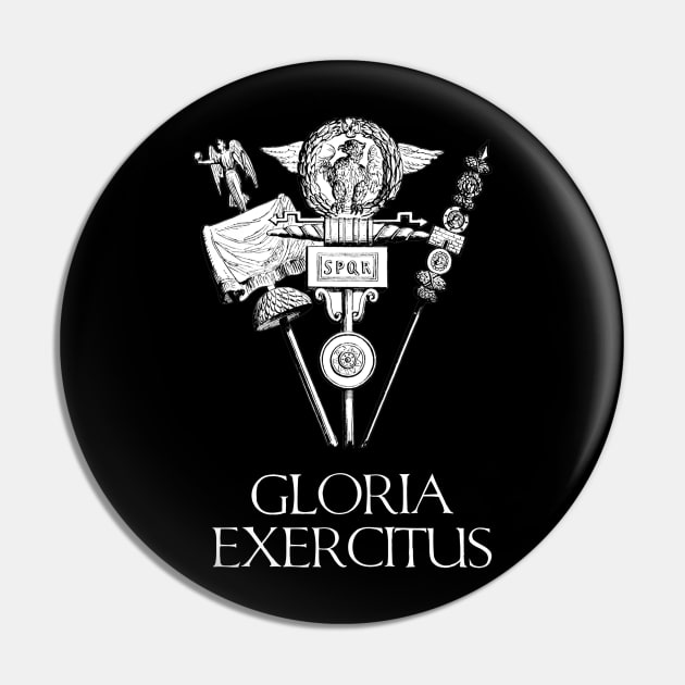 Inspiring Ancient Rome Legion Motto Gloria Exercitus SPQR Pin by Styr Designs