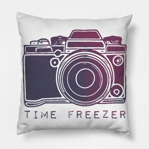 My camera is a Time Freezer! Pillow by Tdjacks1