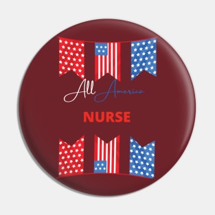 All American nurse Pin