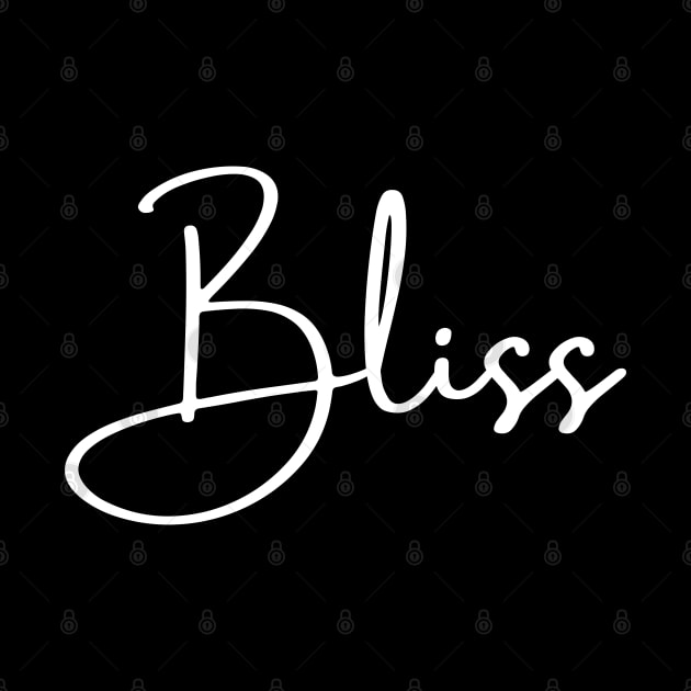 Bliss (white font) by Design Studio by Kat OM