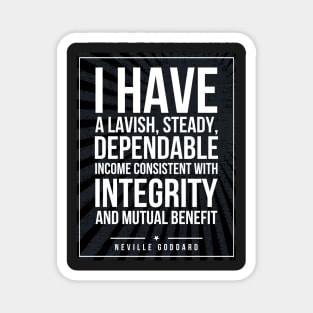 Neville Goddard quote Subway style (white text on black) Magnet