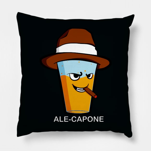 Ale-Capone Pillow by Art by Nabes