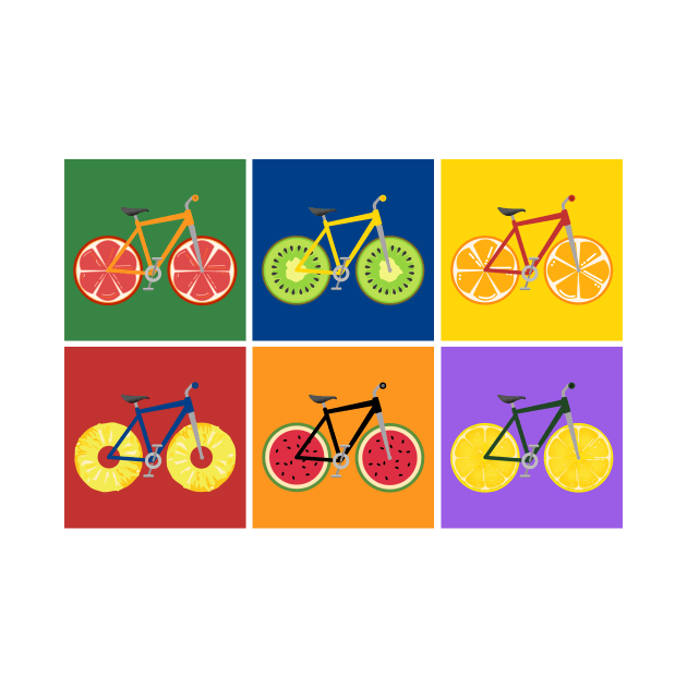 Healthy Fruit Wheels Mountain Bikes by 4U2NV-LDN