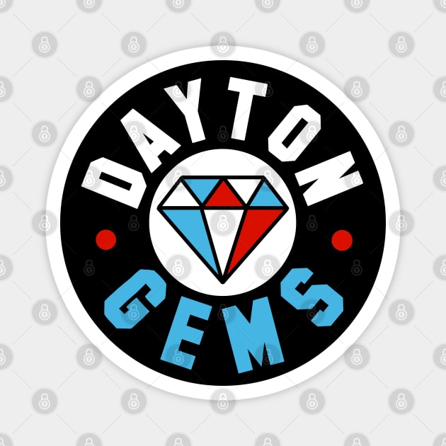 Vintage Dayton Gems Hockey 2009 Magnet by LocalZonly