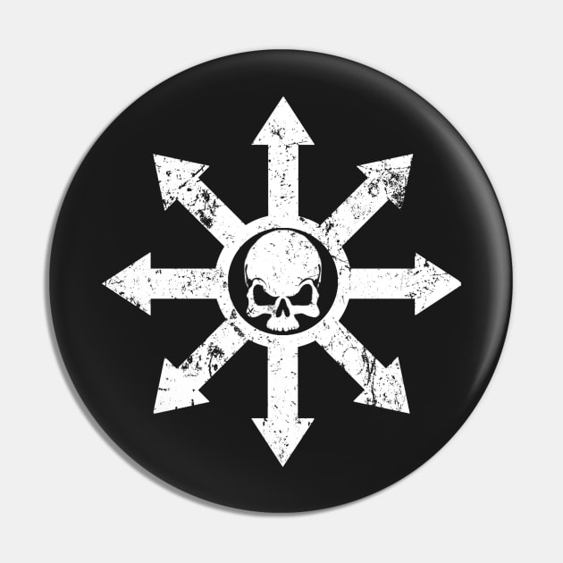 Mark of Chaos Distressed White Pin by SimonBreeze