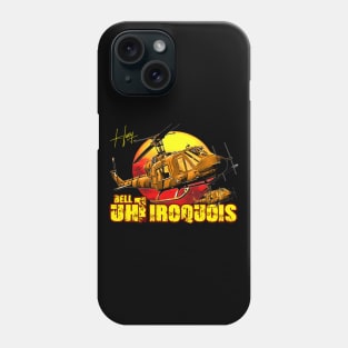 uh 1h iroquois huey helicopter Phone Case