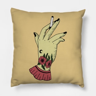 Tattoed Hand Pillow